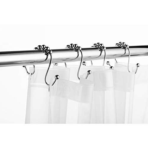 TENOVEL Rust Proof Curved Shower Curtain Rod, Adjustable Curved Shower