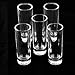 Juvale 24 Pack Clear Tall Shot Glasses for Tequila, Whiskey, Vodka, Liquor, Heavy Base Glass Shooters for Desserts (2 oz)