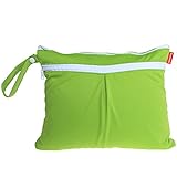 Damero New Cute Travel Baby Wet and Dry Cloth Diaper Organizer Bag, Green