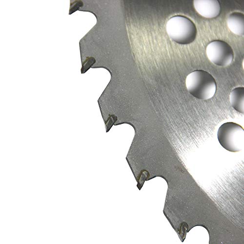 2 Packs 10" 40T Carbide Tip Brush Cutter, Trimmer, Weed Eater Blades Wacker Edging Blades Wood Cutting Clearing Saw Blades