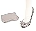 Sidekicks Foldable Ballet Flat Shoes with Carrying Case SILVER LARGE