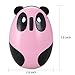 YL-VV@ Super Cute Wireless Optical Cartoon Panda Mouse Rechargeable Mini Wireless Panda Desktop Laptop Mouse Unique Novel Portable Mouse（pink）