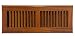 Accord AOFROML412 Floor Register with Red Oak Louvered, 4-Inch x 12-Inch (Duct Opening Measurement), Medium Finish