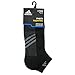 adidas Men's Superlite Stripe Low Cut Socks (3-Pair), Black/Graphite/Medium Lead, Large