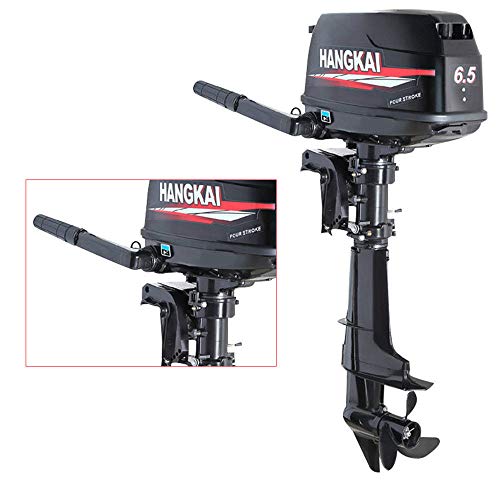 SHZICMY Outboard Motor, 4 Stroke 6.5HP 123CC Fishing Boat Engine Water Cooling System 4.8KW CDI 12L (USA Stock) - Thumbnail 2