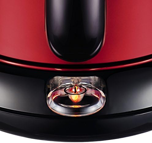 MOULINEX Bouilloire SUBITO rouge 1,7L Inox Bouilloire sans fil Résistance cachée Niveau d'eau visible BY540510