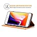 QLTYPRI for iPhone 7 Plus 8 Plus Case, Premium PU Leather Cover TPU Bumper with Card Holder Kickstand Hidden Magnetic Adsorption Shockproof Flip Wallet Case - Brown