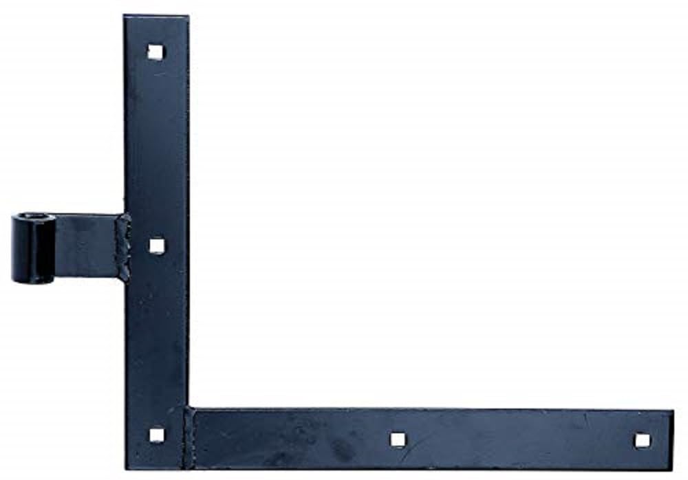 Window Shutter Corner Hinge Straight/Straight End/Top 250 x 300 mm schwarzer Tauchlack