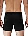 DAVID ARCHY Men's 4 Pack Micro Modal Drop Needle Underwear Soft Breathable Trunks (M, Black)