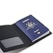 EGNT RFID Carbon ID Travel Wallet Passport Holder Cover Sleeve Case Genuine Leather Slim