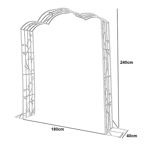 SXNYC Rosenbogen, Rankhilfe, Gartenbogen, Rosenbogen Rankhilfe, Rosenbogen mit tür, für Pflanzen zur Unterstützung von… – Bild 3