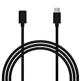 6ft USB Micro-B Male/Female Extension Cable by Wasserstein, Compatible with Wasserstein and Ring Solar Panel for Ring Stick Up Cam (1 Pack)