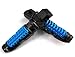 Universal Motorcycle Racing CNC Aluminum Alloy Blue Metal Passenger Rear Foot Rests Pegs Fit For Buell Pedal 8mm Hole