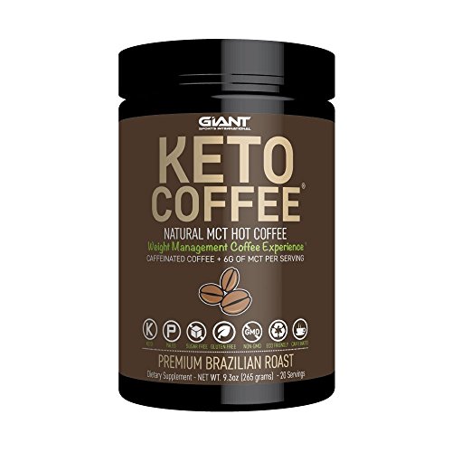 Keto Coffee  Keto-Friendly Instant Fat Coffee Drink with MCTs for Ketogenic Diet- Boost Ketone Production and Energy, Caffeinated 20 Servings