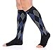 Doc Miller Open Toe Compression Socks for Men & Women, 30-40 mmHg Knee High Support, Toeless Design for Daily Leg Comfort, Breathable Nylon Spandex, 1 Pair