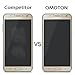 OMOTON Tempered Glass Screen Protector for Galaxy J7(2015 version) -5.5Inch,2 Pack