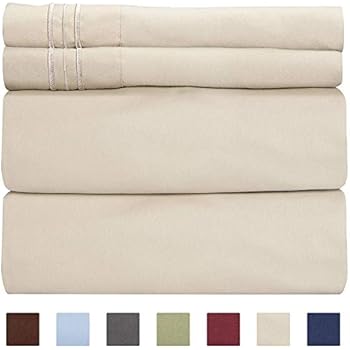 Extra Deep Pocket Sheets - 4 Piece Sheet Set - King Size Sheets Deep Pocket - Extra Deep Bed Sheets - Deep King Fitted Sheet Set - Super and Ultra Deep Sheets - For Deep Pockets Mattress - Fits Easily