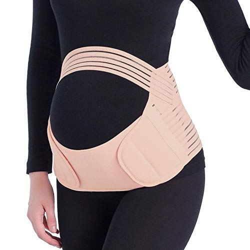 JADE KIT Pregnancy Belt, 3 in 1 Elastic Belly Band for Pregnancy, Maternity Belt Waist Care Binder Brace Prenatal Protector, Pregnancy Belt Belly Support for Pain Relieve, Mothers Day Giftse L