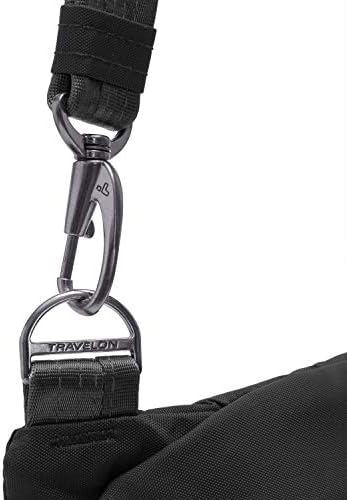 Travelon Anti-Theft Active Tour Bag, Black, 9 x 11 x 3.5 6 Travelon Anti-Theft Active Tour Bag, Black, 9 x 11 x 3.5