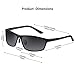 Bertha 2019 New Fashion Driving Polarized Sunglasses for Men Unbreakable-aluminum Frame 3230 Black Frame with Grey Lenses