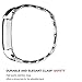 Metal Bands for Fitbit Alta, SailFar 3PCS Stainless Steel Replacement Accessory Bracelet Strap Wrist Watch Band Small Large for Fitbit Alta, Men/Women, Silver, Rose Gold,Black