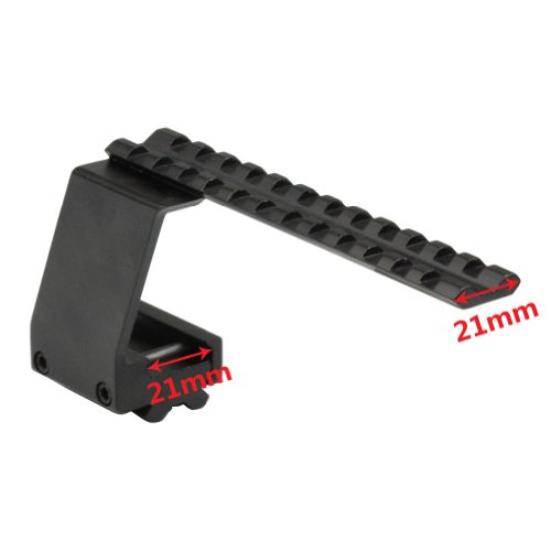 VERY100 Tactical Dual Rail Scope Mount Universal Pistol Scope Mount with Weaver Base - Thumbnail 2
