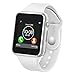 Smart Watch with Bluetooth Camera Music Player for iOS iPhone, Android Samsung HTC Sony LG Huawei Smartphones (White)