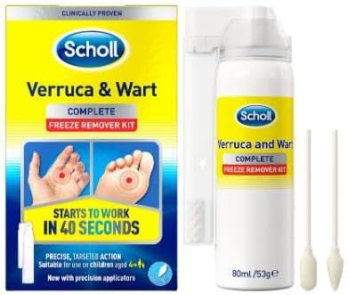 Scholl Verruca & Wart Complete Freeze Remover Kit 80ml Verucca Freeze