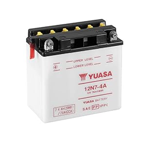 Yuasa 61409: batterij Yuasa 12N7-4A combipack (met elektrolyt)