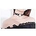Freedi 1PCS hoker Necklace Black PU Leather Love Heart Collar Punk Goth Fans Chain for Women
