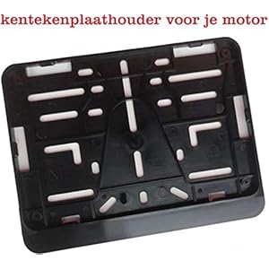Kentekenplaathouder voor Motoren met Tekstrand