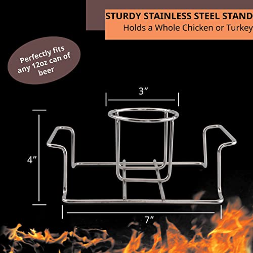 Koohere Beer Can Chicken Holder for Grill and Smoker, Premium Grade