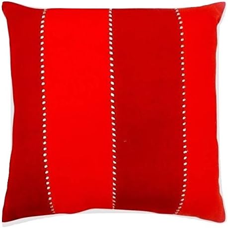 Amazon Com Threshold Stripe Oversized Throw Pillow Red Home