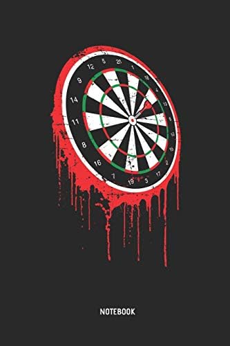 Darts | Notebook: Bloody Dart Board - Mens Blank Lined Darts Journal - Great Accessories & Father's Day Gift Idea for Dart Player.