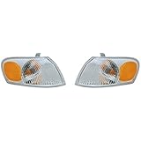 Rareelectrical NEW TURN SIGNAL LIGHT PAIR COMPATIBLE WITH TOYOTA COROLLA 1998-2000 8151002040 TO2521150 81510-02040 81520-02040 TO2520150