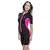 BeAllure-Womens-2mm-Neoprene-Short-Sleeve-Front-Zipper-Full-Body-Wetsuit