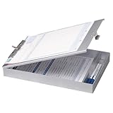OfficemateOIC Aluminum Forms Storage Clipboard, 8.5 x 12 Inch (83200)