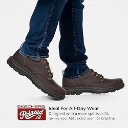Skechers Men's Segment Rilar Oxford,Brown,8.5 M US