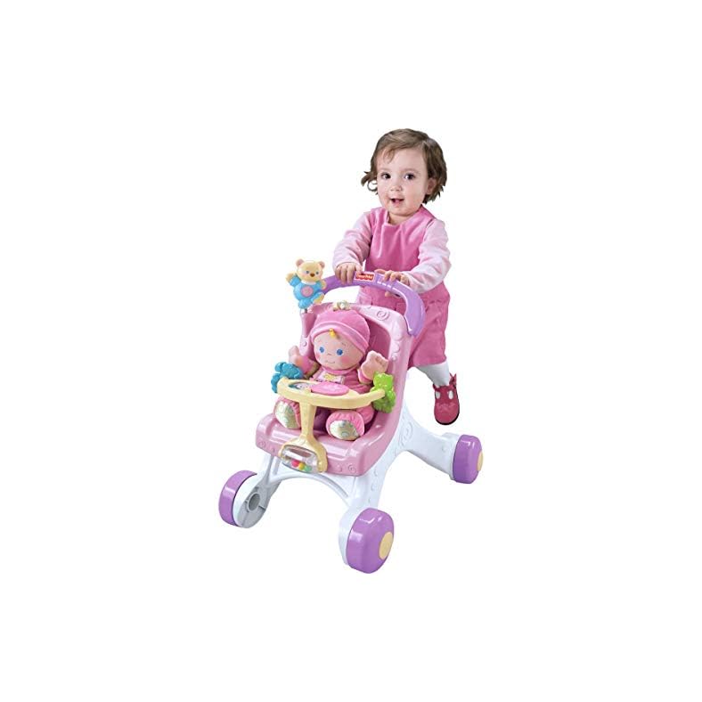Fisher-Price Brilliant Basics Stroll-Along Walker, Standard Packaging, for 9 months and up