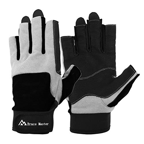 image for Brace Master Sailing Gloves Men Women for Sailing, Fishing, Boating, K