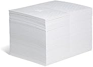 New Pig Oil Mat - Oil-Only Absorbent Mat Pad - 100 Pads per Bag - 15" x 20" Pad - Absorbs up to 28 o