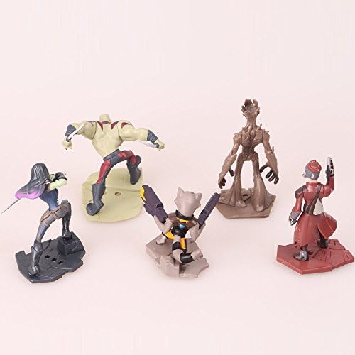 gg Marvel's Guardian of Galaxy Star lord Groot Drax Rocket 5 PCS Action Figure Toys