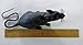 Set of 4 Spooky Plastic Squeaking Rats Halloween Decorations