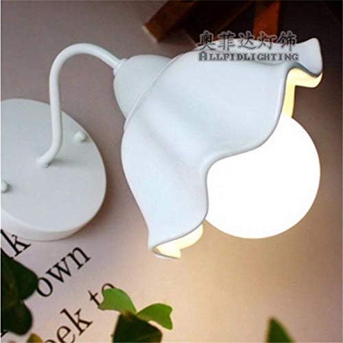 Intage Chandelier， Wall Light Sconce E26/27 Base Green Led Wall Lamp Bed in The Living Room, Light Iron Ceramic Bedroom Light, White