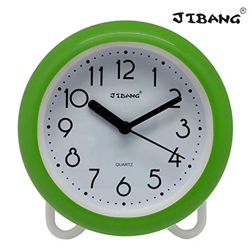 JIBANG Waterproof Bathroom Clock, Quartz Battery Operated Clock, 7