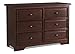 Graco Brooklyn 6 Drawer Double Dresser, Cherry, Kids Bedroom Dresser with 6 Drawers, Wood & Composite Construction, Ideal for Nursery, Toddlers Room, Kids Room