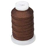 Simply Silk Beading Thread Cord Size FF Chestnut 0.015 Inch 0.38mm Spool 115 Yards for Stringing Weaving Knotting