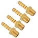 Hose Fitting, SUNGATOR Brass Hose Barb Fitting, Adapter, 1/4" Barb x 1/4" NPT Male Pipe (4-Pack) primary