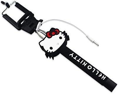 Uupower 3D Cartoon Monopod Wired Selfie Stick Holder for iPhone 5S 5 4S 6 Andriod Phone