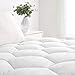 oaskys Mattress Pads Cover Queen Size,Mattress Topper Cover Cotton Pillow Top with Snow Down Alternative Fill